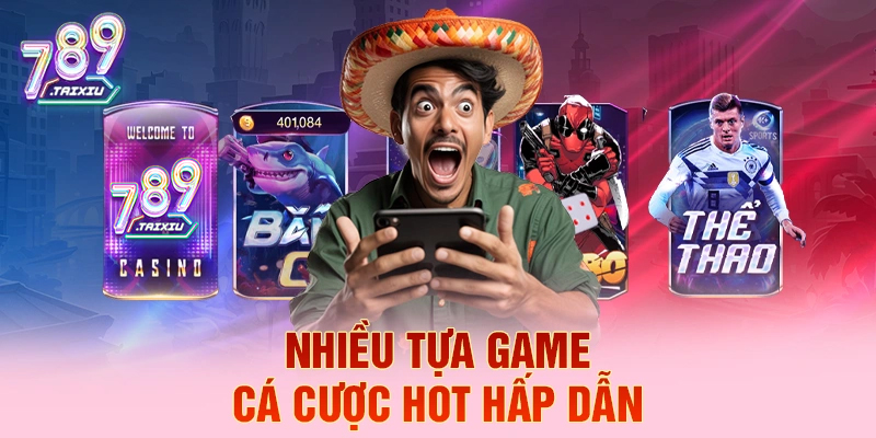 Giao diện nhiều tựa game cá cược hấp dẫn tại g365